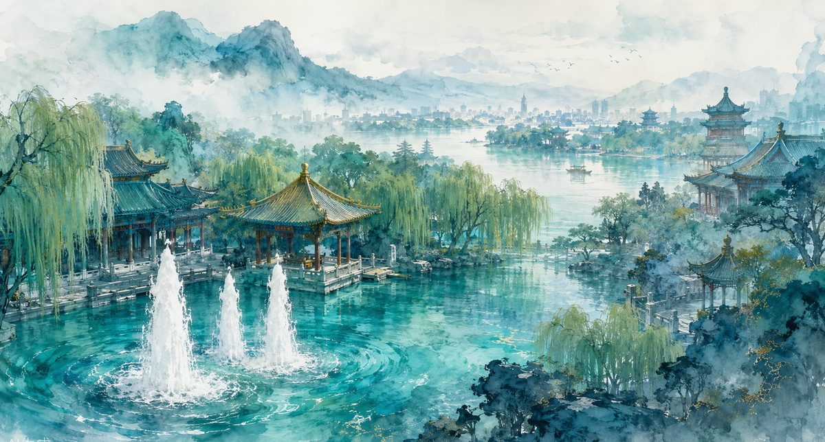 Preview of the interactive 72 Springs of Jinan digital archive website
